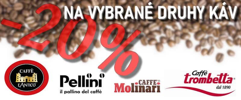 20% zľava na vybrané druhy káv - Cofex.sk